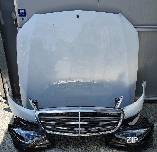Разбор Mercedes-Benz E-Class W213 (фара, бампер, решетка радиатора, капот)