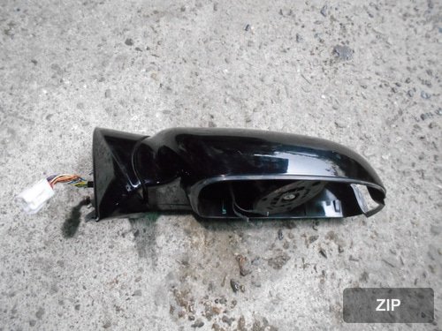 Зеркало боковое правое с памятью и LED, 13 контактов, черный глянец, класс C (поврежденное)