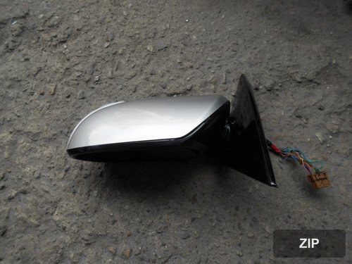 Боковое зеркало левое электрическое складывающееся с LED, 13pin, KXC, ультрасеребристое