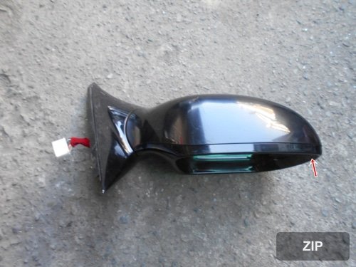 Зеркало боковое правое (14 контактов) 876203N660-DS YB6 черный