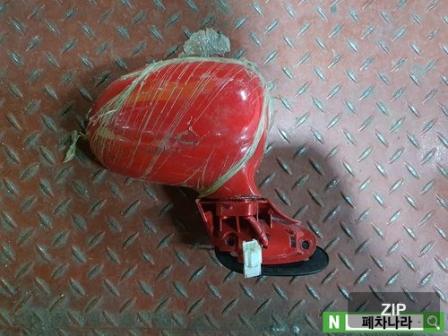 Боковое зеркало заднего вида правое (3pin) ручная складка 9656284073L суперкрасный