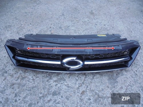 Решетка радиатора SM5 (L43) 623101912R 09-12, черный глянцевый без среднего хромированного молдинга