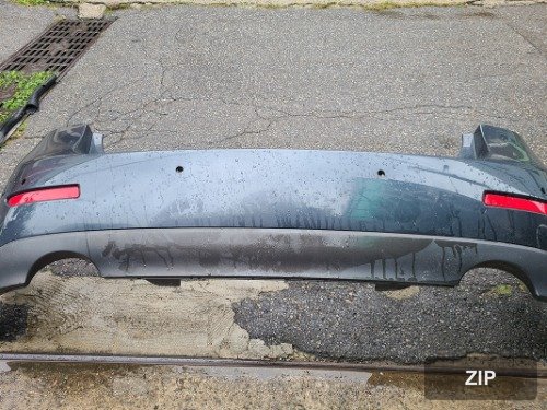 Накладка заднего бампера верхняя + нижняя SM5 850220035R+850180004R, с креплениями под датчик (6 отверстий)