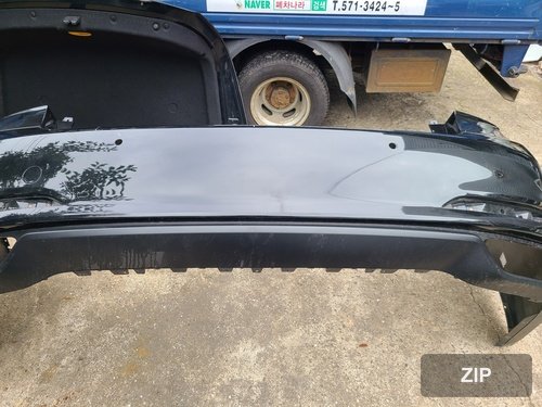 Накладка заднего бампера верхняя и нижняя в сборе 86611B1000 + 86612B1000 (4 отверстия под датчик)