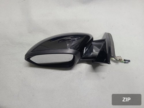 Боковое зеркало левое электрическое со складыванием и LED, GXA черное