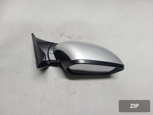 Боковое зеркало правое электрическое с подогревом и LED, сворачивающееся, 8 контактов, Sai, цвет серебристый