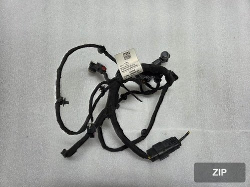 Накладка заднего бампера с проводкой P42473179 + датчики P84024114 (4 шт.)
