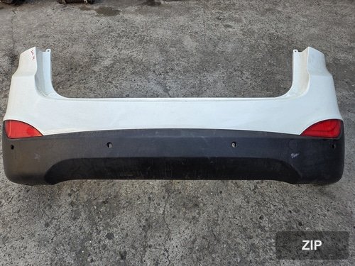 Накладка заднего бампера Tucson IX верхняя 866112S000+нижняя 866122S000+рейка 866302S010 с датчиком 4 отв.