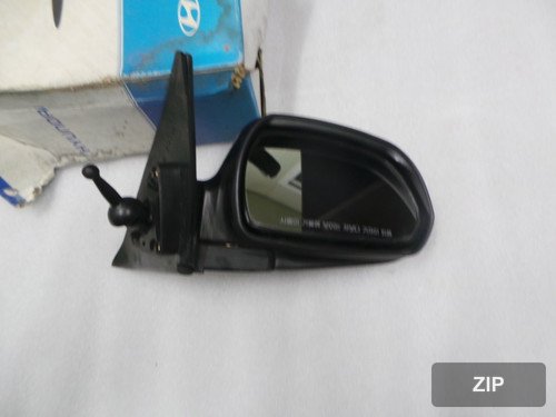 Боковое зеркало Avante XD, правое, механическая складка, 876202D400NW, белое