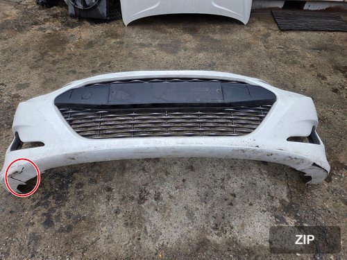 Накладка переднего бампера + решётка центральная Sonata YF Hybrid 865114R000, 865614R000, 865614R100