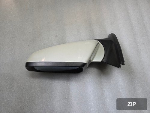 Боковое зеркало левое Malibu электрическое складывающееся с LED, память, IMS, белый перламутр GBQ (повреждена крышка)