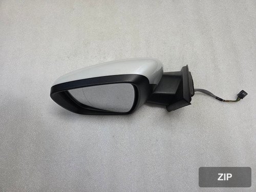 Боковое зеркало левое электрическое с подогревом и LED, 9 контактов, QXD, облачный перламутр